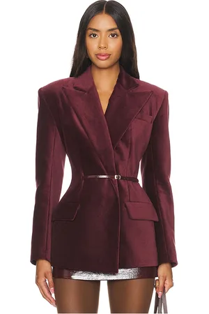 Ceren Ocak Belt Detailed Jacket in . Size S, XL, XS, XXS.