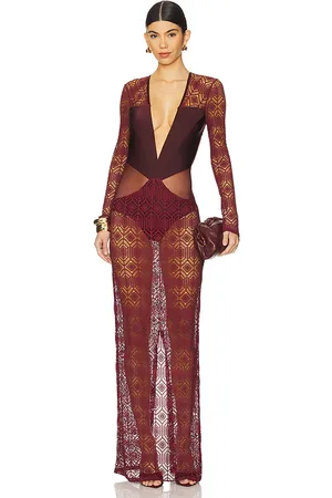 PATBO X Camila Coelho Long Sleeve Maxi Dress in . Size XL, XS.