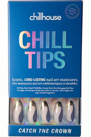 CHILLHOUSE Catch The Crown Long Almond Chill Tips Press-on Nails in .