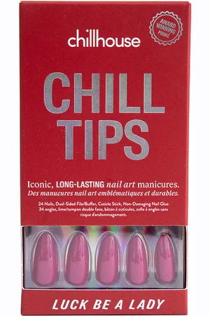 CHILLHOUSE Luck Be A Lady Elongated Almond Chill Tips Press-on Nails in .