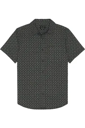 Brixton Charter Print Short Sleeve Shirt in . Size M, S.