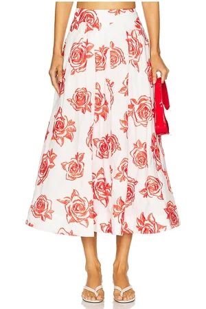 Milly Juliet Rose Midi Skirt in . Size 12, 8.