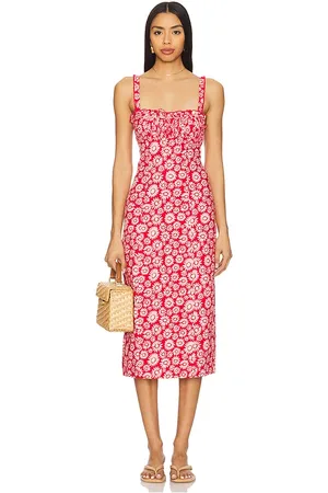 Free People Lucinda Printed Midi Dress in . Size XL, XS.