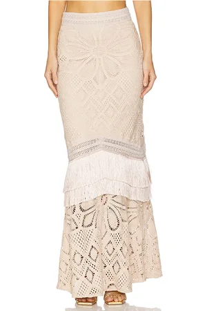 PATBO X Camila Coelho Flower Crochet Skirt in . Size S, XL, XS.