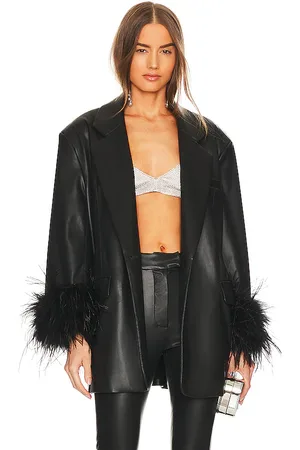 LaMarque Galia Faux Leather Oversized Blazer in . Size XS/S.