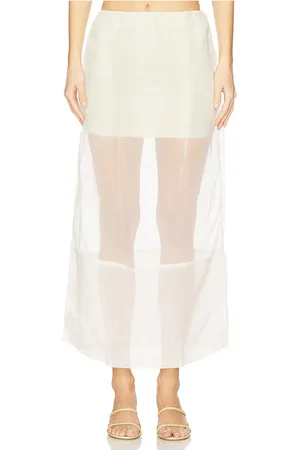 SWF Pencil Sheer Maxi Skirt & Satin Mini in . Size S, XS.