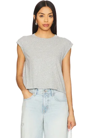 Bobi Rolled Cuff Boxy Tee in . Size M, S, XL, XS.