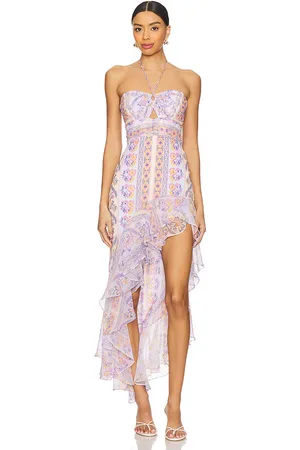 Amanda Uprichard Estrada Dress in Lavender,Coral. Size M, XL.