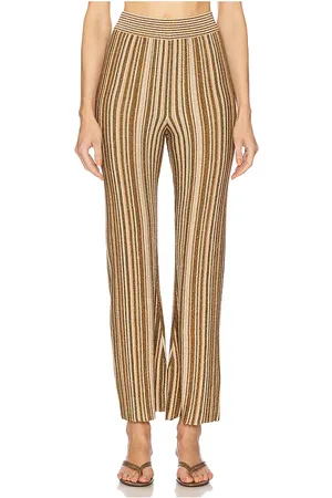 VERONICA BEARD Massaro Pant in Metallic Neutral,Brown. Size M, S, XS.