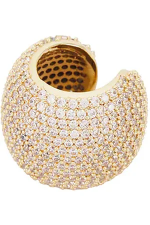 Ettika Crystal Statement Chunky Ear Cuff in .
