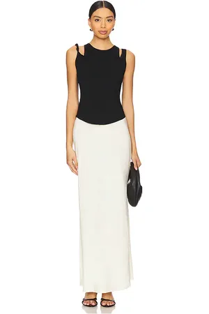 SOVERE Tranquil Knit Dress in Black,White. Size M, S, XL, XS.