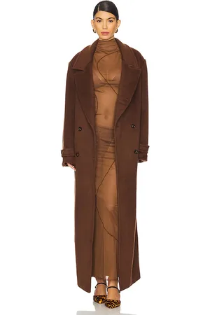 Camila Coelho Agatha Double Breasted Coat in . Size S, XL, XS, XXS.