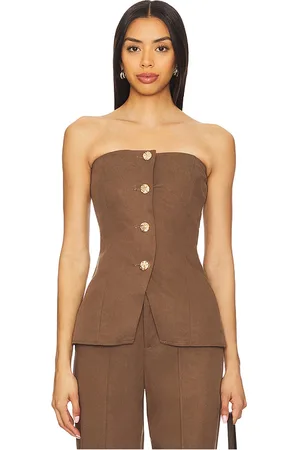 SNDYS Emilie Strapless Top in . Size M, S, XL, XS.