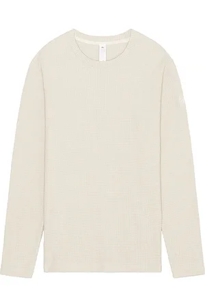 alo Elevate Waffle Long Sleeve Crew in . Size M, S.