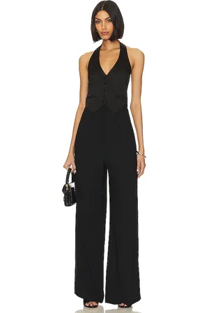 Amanda Uprichard Satin Isadore Jumpsuit in . Size S.