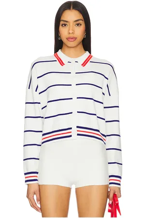 Central Park West Nautical Stripe Polo in . Size M, S, XS.