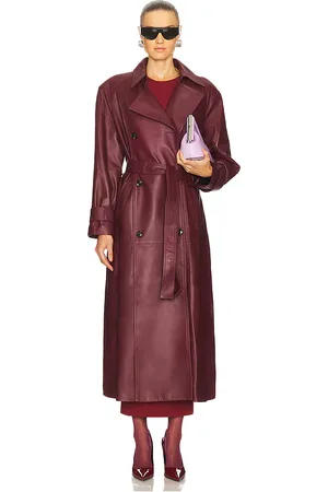 DUCIE Corrin Leather Coat in . Size XS/S.