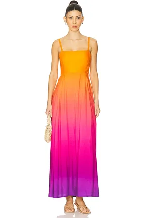 Beach Riot Rianne Dress in Orange,Pink. Size M, S, XL, XS.