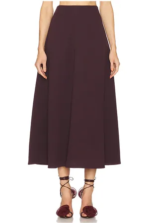 Helsa The Heavy Crepe Midi Skirt in . Size M, S, XL, XS, XXS.