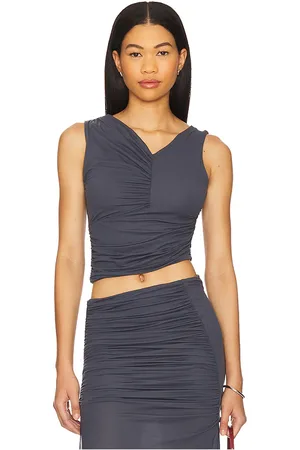 Indah Ari Solid V Neck Top in . Size S, XS.