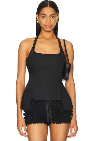 DANIELLE GUIZIO Carine Halter Top in . Size S.