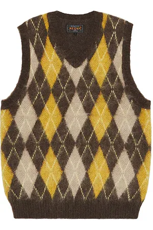 Beams Argyle Vest Mohair in . Size S.