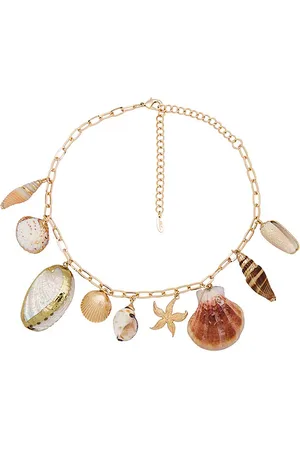Ettika Private Island Assorted Shell Necklace in .