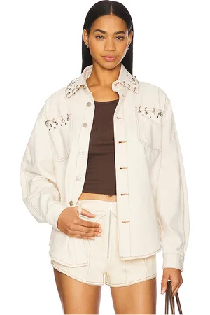 AKNVAS X REVOLVE Cam Denim Shirt With Modified Rings in . Size M, S, XL, XS.