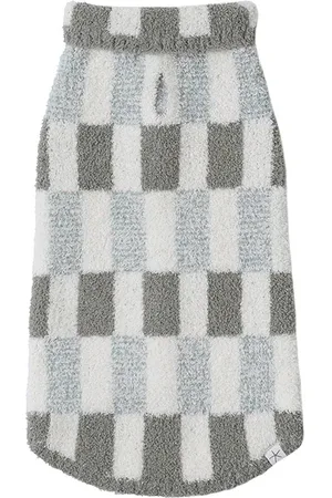 Barefoot Dreams CozyChic Tile Check Pet Sweater in . Size M, S, XL, XS, XXL, XXXL.