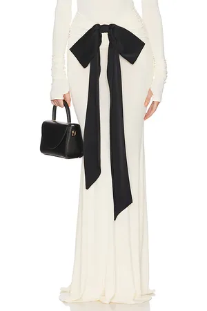 Helsa The Althea Jersey Skirt With Bow in . Size M, S, XL, XS.