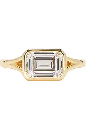 Shashi Emerald Cut Bezel Ring in . Size 7, 8.