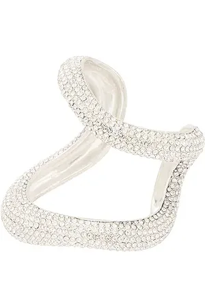 AREA Crystal Link Cuff Bracelet in .