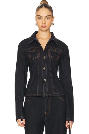 Lioness Rider Denim Jacket in . Size M, S, XL, XS.