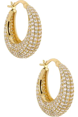 Lili Claspe Small Pave Becca Hoops in .