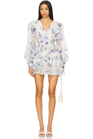LINE & DOT Fleur Mini Tiered Dress in . Size M, S, XL, XS.
