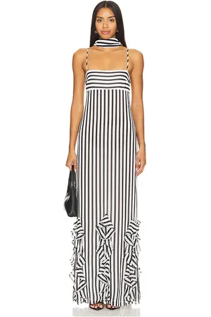 House of Harlow X REVOLVE Nieve Maxi Dress in Black, White. Size S.