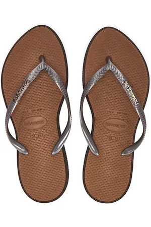 Havaianas Slim Point Sandal in Brown,Brick. Size 37/38, 39/40, 41/42.