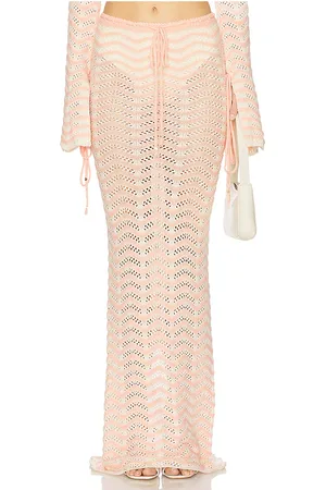 Bananhot Miana Skirt in Blush,Cream. Size XS/S.