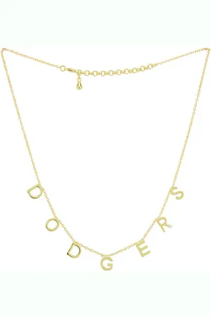 Luv AJ Mlb Dodgers Charm Letter Necklace in .