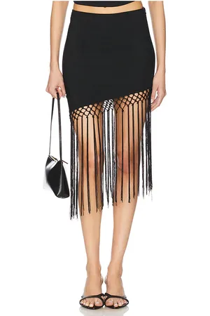 MORE TO COME Sadie Fringe Skirt in . Size M, S, XS, XXS.