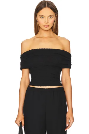 ASTR Off Shoulder Textured Knit Top in . Size M, S, XS.