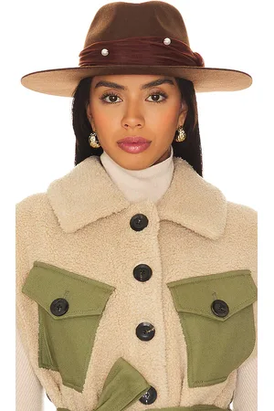 Lele Sadoughi Farrah Wool Rancher Hat in .
