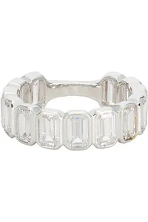 Shashi Baguette Eternity Ring in . Size 7, 8.