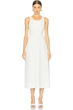 Bardot Bryony Lace Poplin Midi Dress in . Size 12, 2, 4, 6, 8.