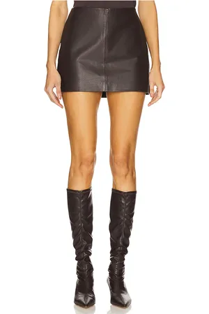 St Agni Leather Mini Skirt in . Size M.