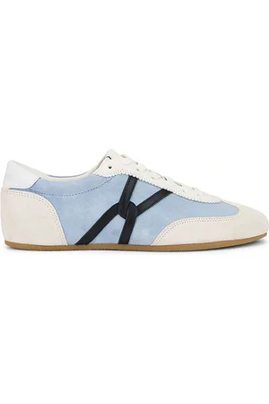 VERONICA BEARD Riviera Sneaker in Baby Blue,Cream. Size 5.5, 6, 6.5, 7, 7.5, 8, 8.5, 9, 9.5.