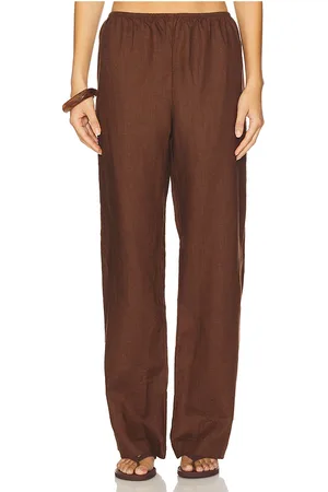 Donni. X REVOLVE The Linen Simple Pant in . Size M.