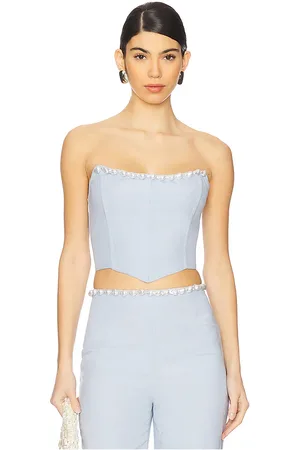 La Porte Birkin Pearl Corset Top in . Size M, S, XL, XS.