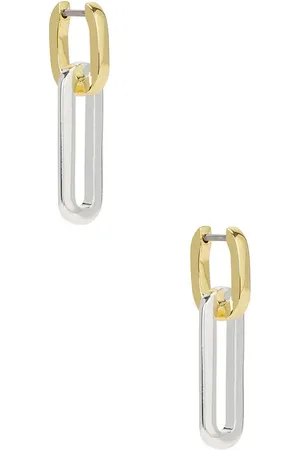 Jenny Teeni Detachable Link Earrings in Metallic Gold,Metallic Silver.
