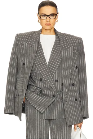 Helsa Pinstripe Double Breasted Blazer in . Size XL.